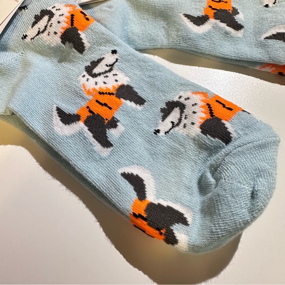 2 Pairs NWT Xhilaration Light Blue Orange Husky Ankle Socks - Picture 2 of 4